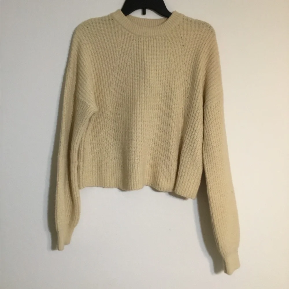 Woman Sweater, Crewneck Sweater, Sweater, BP. Sweater, Beige Sweater - Picture 3 of 5